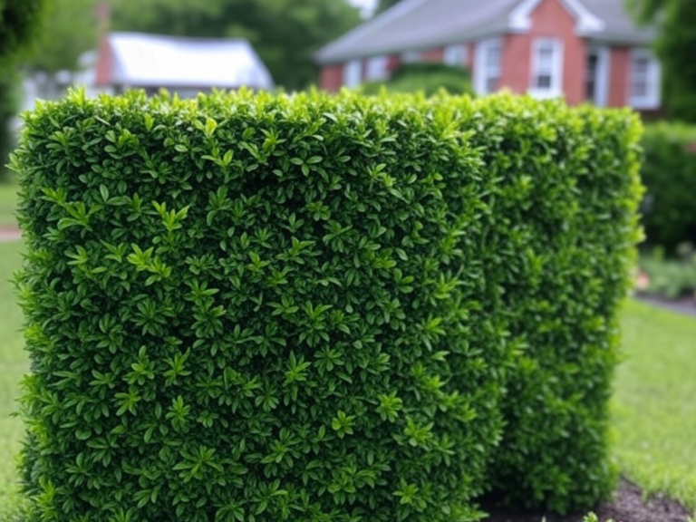 Vue d'une haie bien taillée, illustrant notre service de taille et élagage de haies pour un jardin soigné et structuré dans le Val d'Oise (95) - Taille et élagage de haies - Élagage et Paysagiste Val-d'Oise (95).