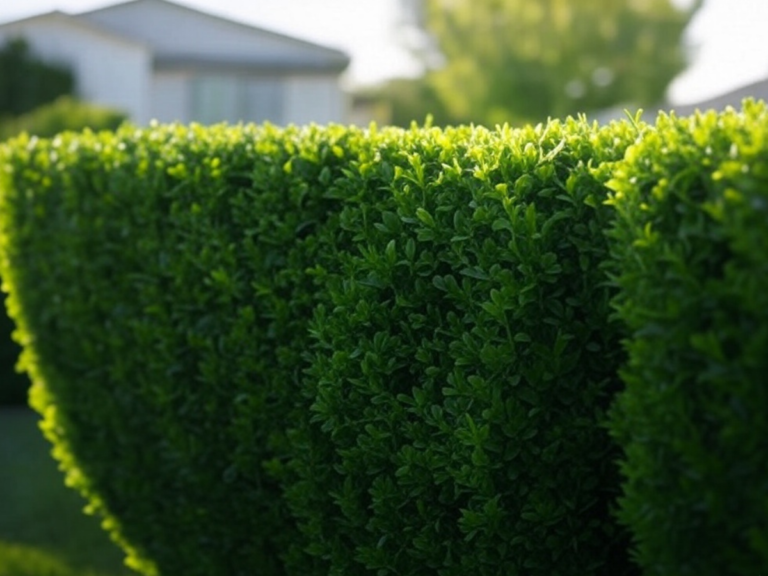 Vue d'une taille de haies effectuée avec précision, illustrant notre service de taille et élagage de haies pour un jardin soigné et structuré dans le Val d'Oise (95) - Taille et élagage de haies - Élagage et Paysagiste Val-d'Oise (95).